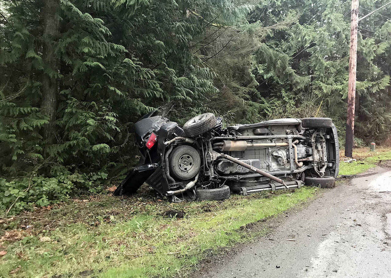 Firefighters transported one patient with life-threatening injuries after a single-vehicle fatality crash in the area of Lager Lane and Turk Road shortly after 7:30 a.m. on Tuesday. (Marysville Fire District)