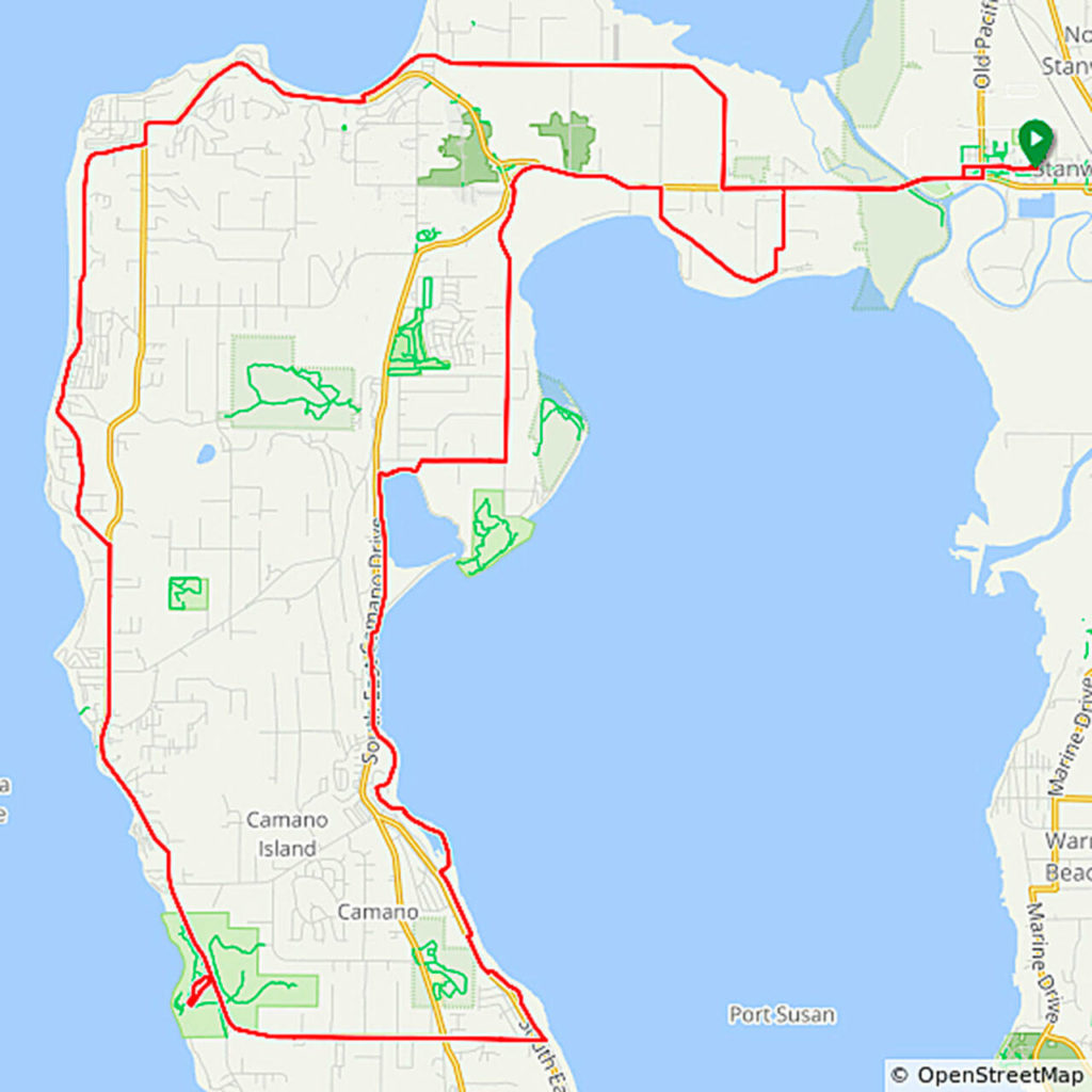 The McClinchy Mile Camano Climb Bike Ride includes a 35-mile loop on Camano Island known for some steep hills. (B.I.K.E.S. Club of Snohomish County)
