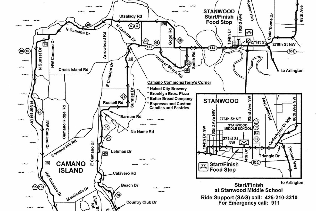 The McClinchy Mile Camano Climb Bike Ride is back after a two-year hiatus. (B.I.K.E.S. Club of Snohomish County)