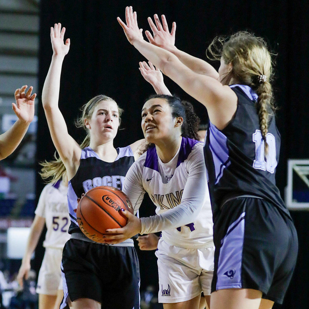Lake Stevens senior Baylor Thomas (Kevin Clark / The Herald)
