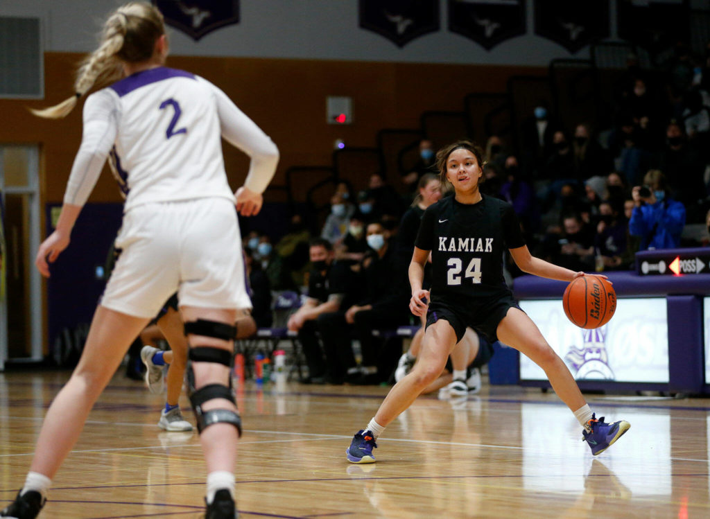 Kamiak sophomore Bella Hasan (Ryan Berry / The Herald)
