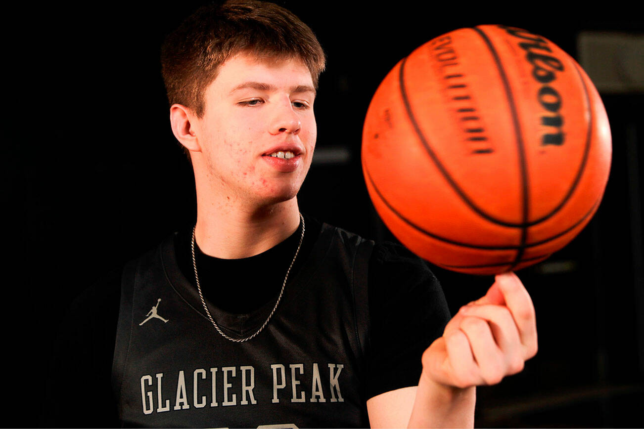 Bobby Siebers, senior at Glacier Peak, is The Daily Herald’s Player of the Year (Kevin Clark / The Herald)