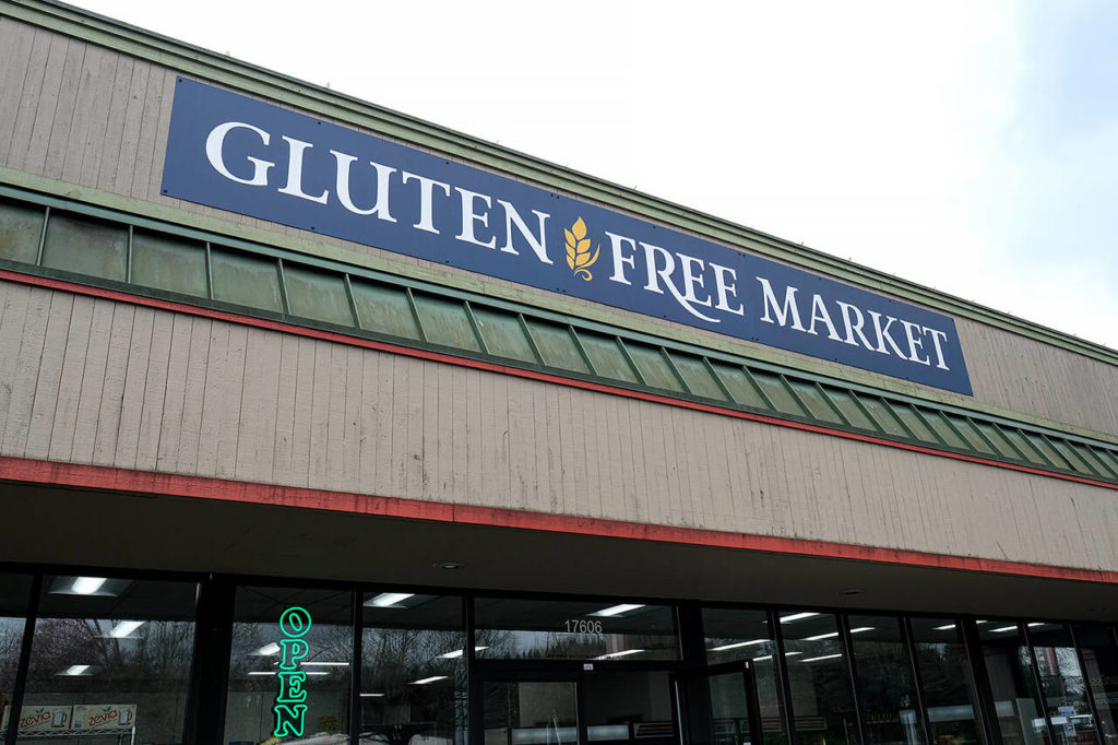 J-Bros Gluten-Free Market, located in Woodinville, is worth leaving Snohomish County for its variety of gluten-free products including bread, beer, cookie dough, noodles and more. (Taylor Goebel / The Herald)
