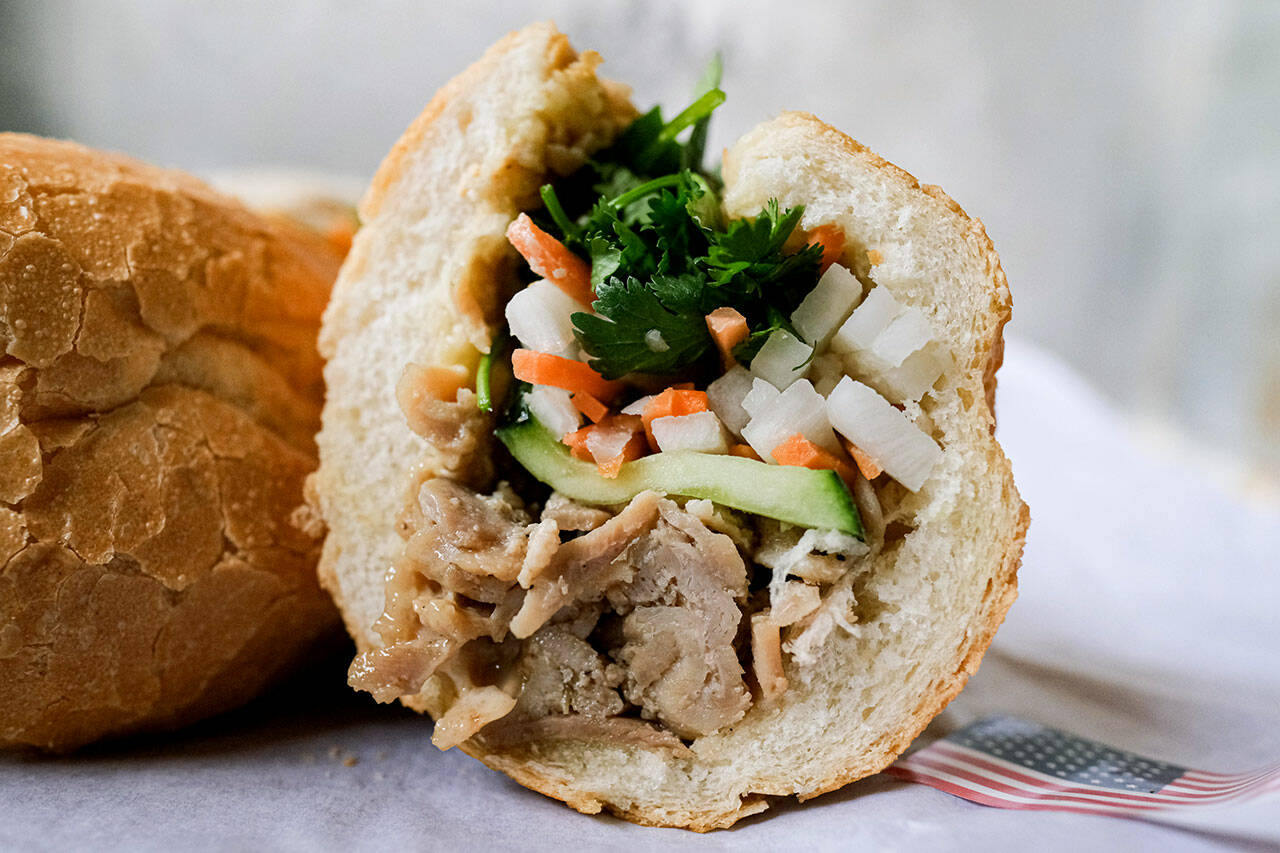 Yummy Deli in Everett serves up bánh mì, a Vietnamese sandwich that makes for a quick and satisfying lunch (or an anytime meal). (Taylor Goebel / The Herald)
