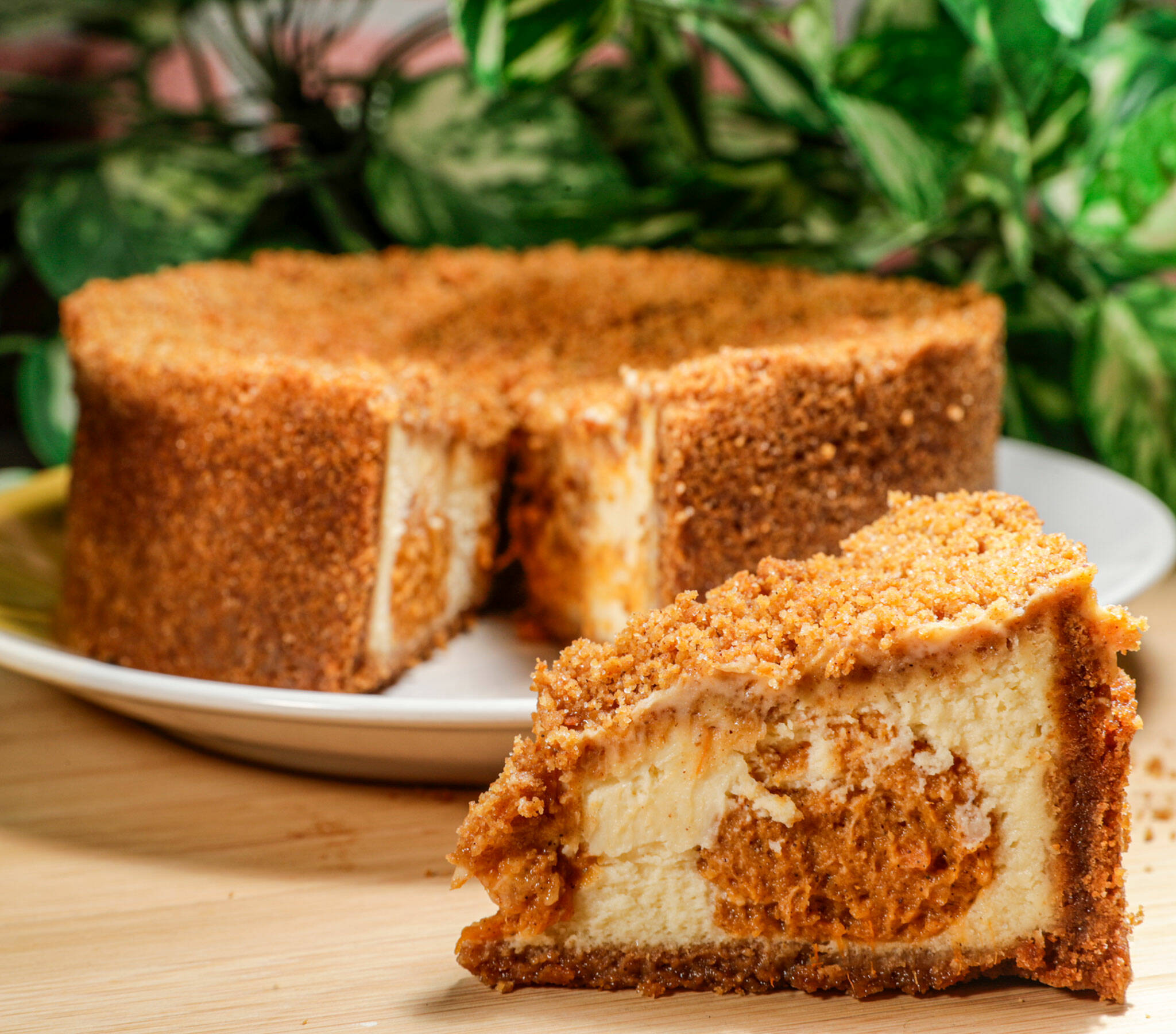Cannabis-infused sweet potato cheesecake is a creation of Charles Gill III. (Kevin Clark / The Herald)