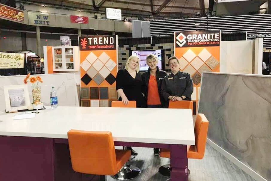 Visit the Granite Transformations team at the Evergreen Spring Home Show, in Monroe, WA, April 22 to 24.
