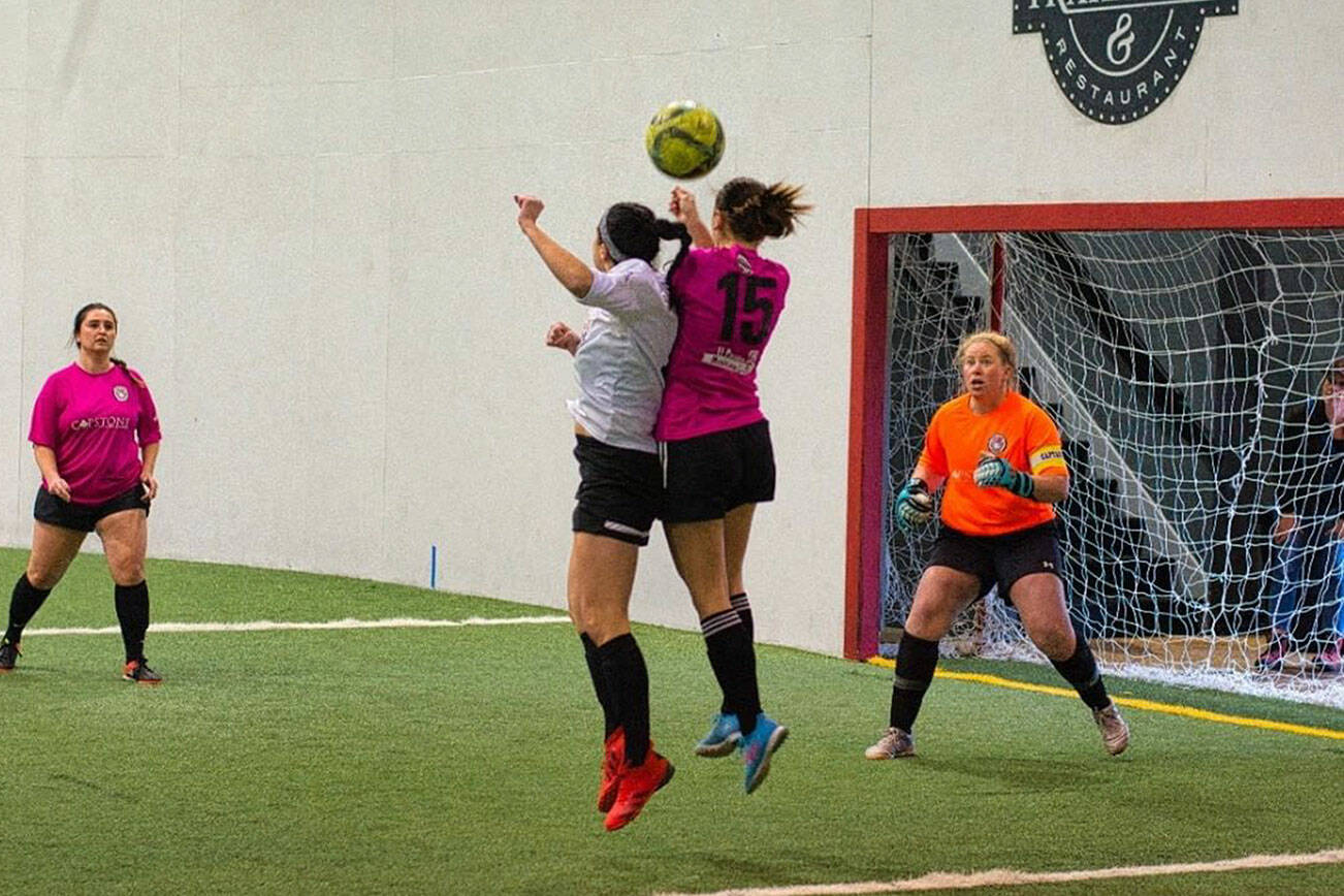 The Snohomish County FC Steelheads won the Northwest Premier League Indoor championship in their inaugural season. (Brit Litwin)