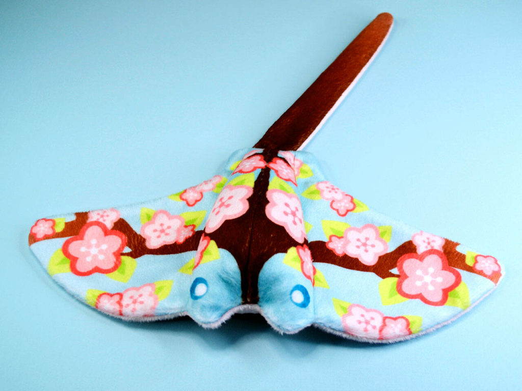 Bailey Hendrickson likes to sew stuffed animals of dogs, cats and ducks, but sometimes will branch and create things like her Cherry Blossom Stingray. (Bailey Hendrickson) 
