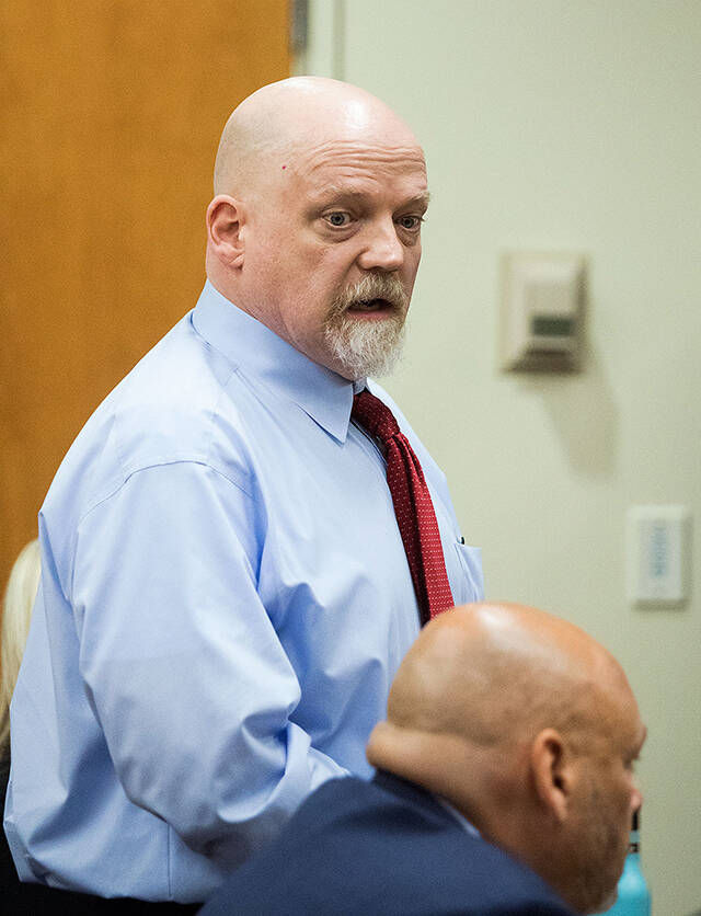 William Talbott II at the Snohomish County Courthouse in 2019 in Everett. (Andy Bronson / Herald file)