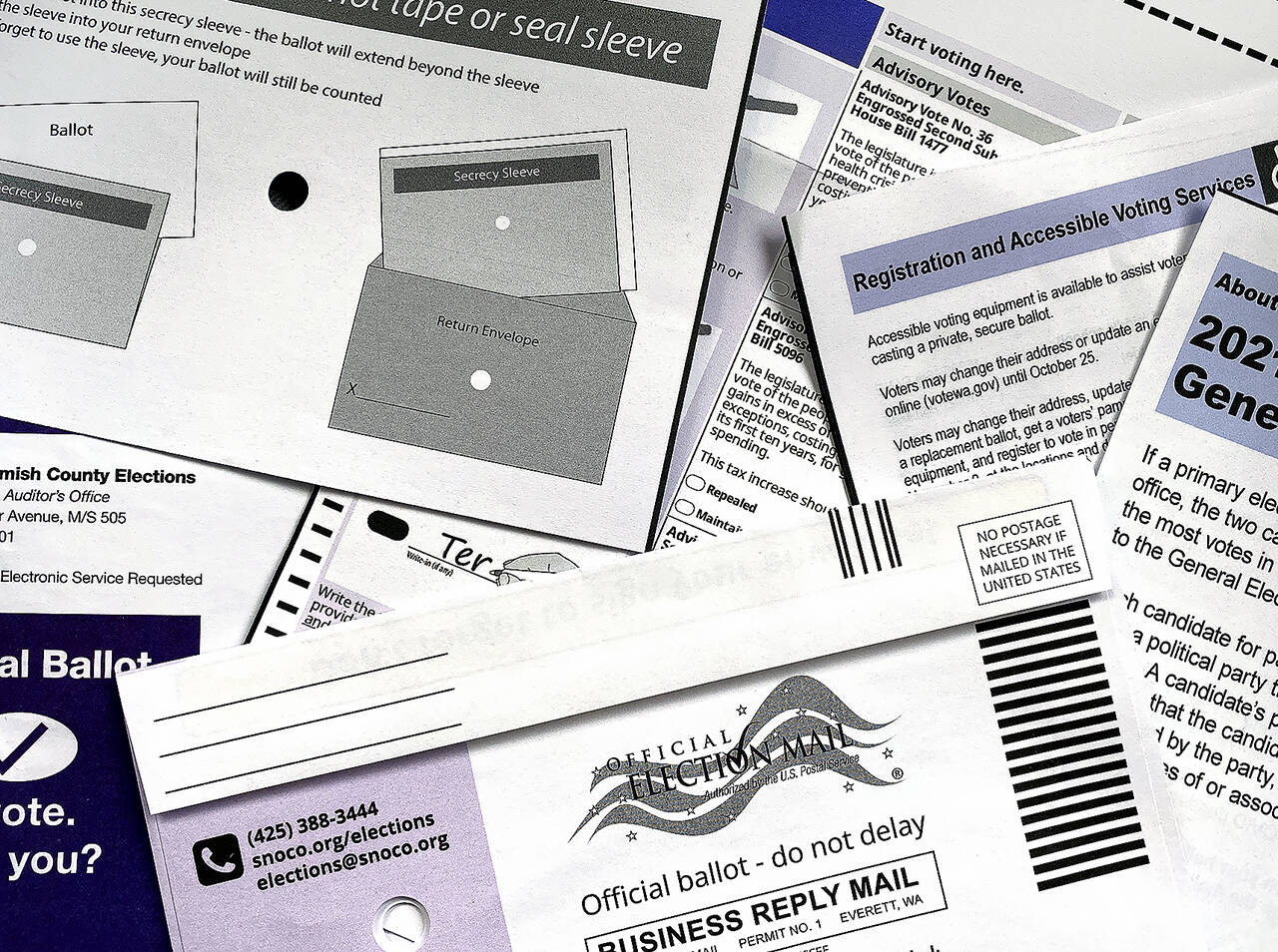 Voters in Washington state will vote in the Aug. 2 top-two primary and the Nov. 8 general election. (Sue Misao / The Herald file photo)