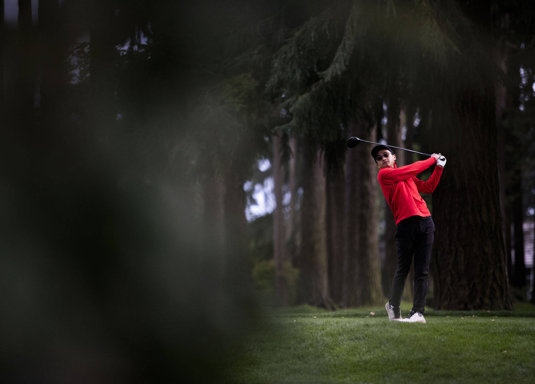 Eric Leonen is part of a trio of state-bound golfers for the Archbishop Murphy boys team. (Olivia Vanni / The Herald)