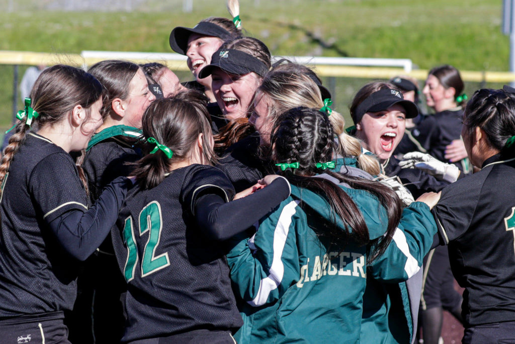 Marysville Getchell is headed to state for the first time in its program’s decade-long history. (Kevin Clark / The Herald)
