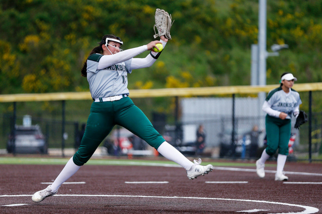 Yanina Sherwood and the Timberwolves are looking to capture their program’s third consecutive state title. (Ryan Berry / The Herald)
