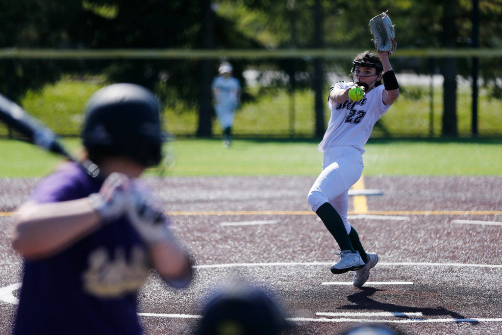 Allie Thomsen has emerged as a change-of-pace reliever for the Timberwolves. (Ryan Berry / The Herald)
