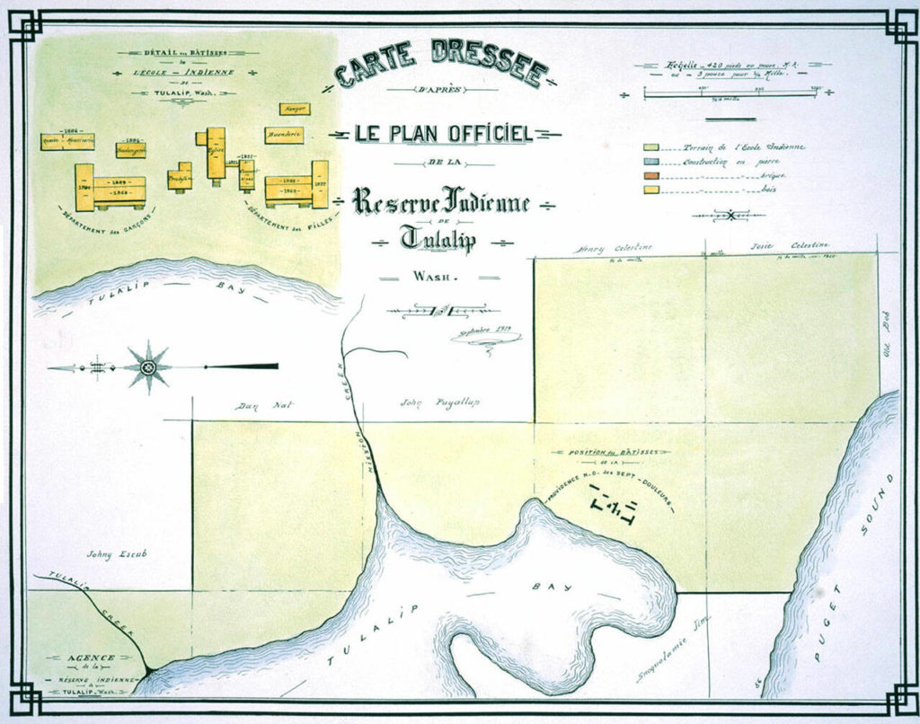 The third campus of the Tulalip mission school saw dramatic growth after receiving federal funding in the 1860s. (Sisters of Charity of Providence) 
