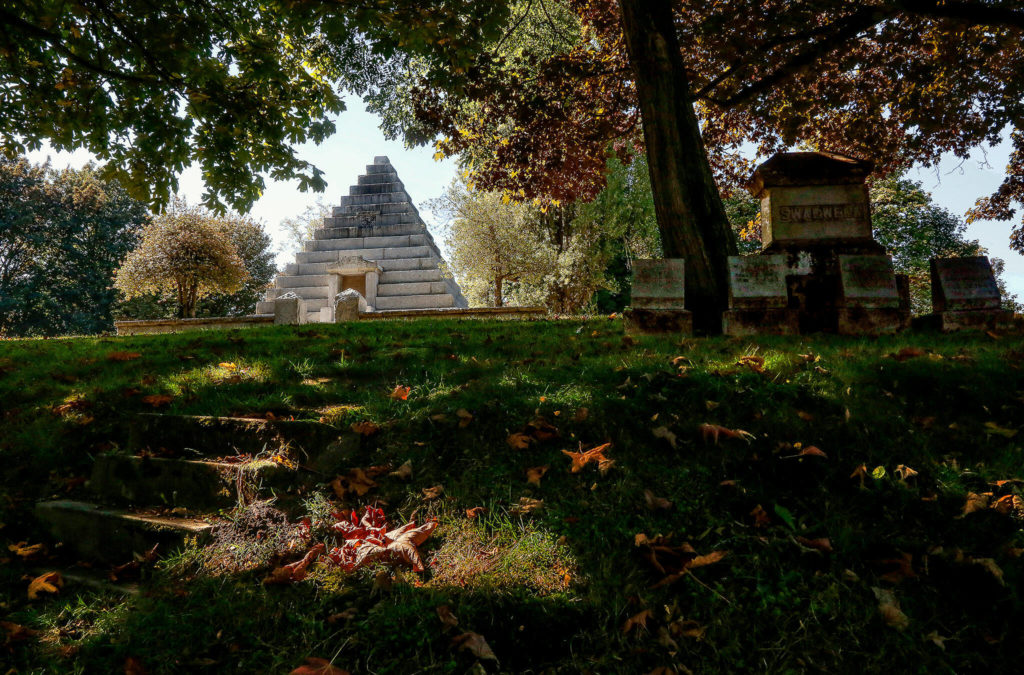 Discover the iconic Rucker Tomb while strolling the grounds of Evergreen Cemetery in Everett. (Dan Bates / The Herald)
