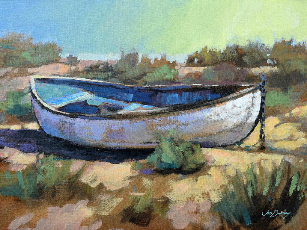 “Better Days” by Camano Island painter Jed Dorsey, one of the featured artists for June at Cole Gallery in Edmonds. (Cole Gallery)
