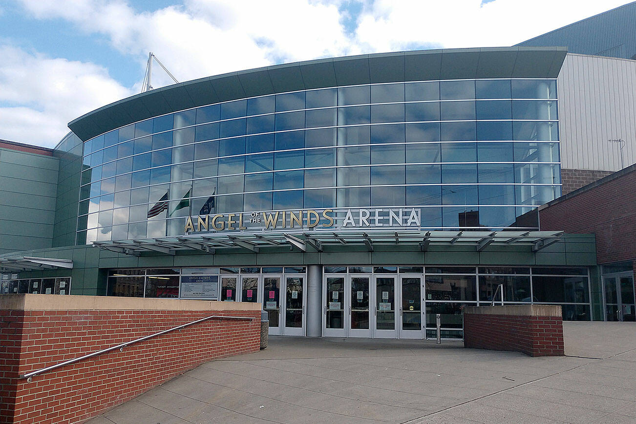Angel of the Winds Arena will become Snohomish County's first COVID-19 isolation and quarantine facility. (Sara Bruestle/ The Herald)