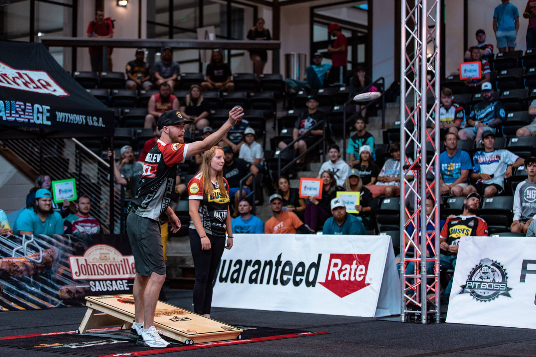 The American Cornhole League is holding a competition this weekend at Angel of the Winds Arena. (American Cornhole League photo)