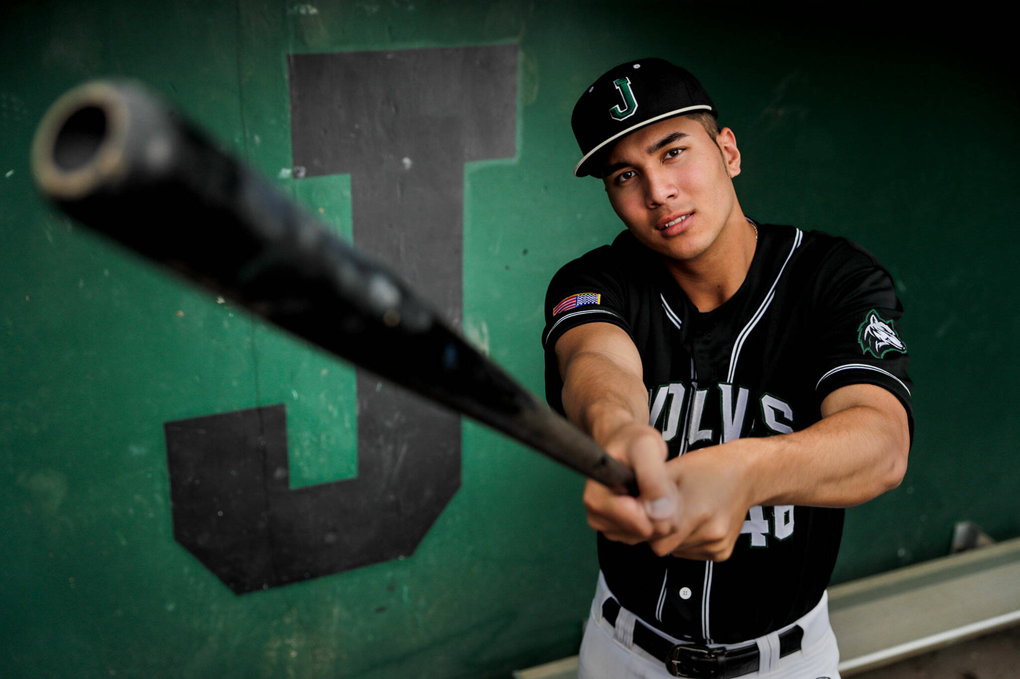 Jackson senior shortstop and University of Oregon signee Dominic Hellman is The Herald’s All-Area Baseball Player of the Year for the second consecutive season. (Kevin Clark / The Herald)