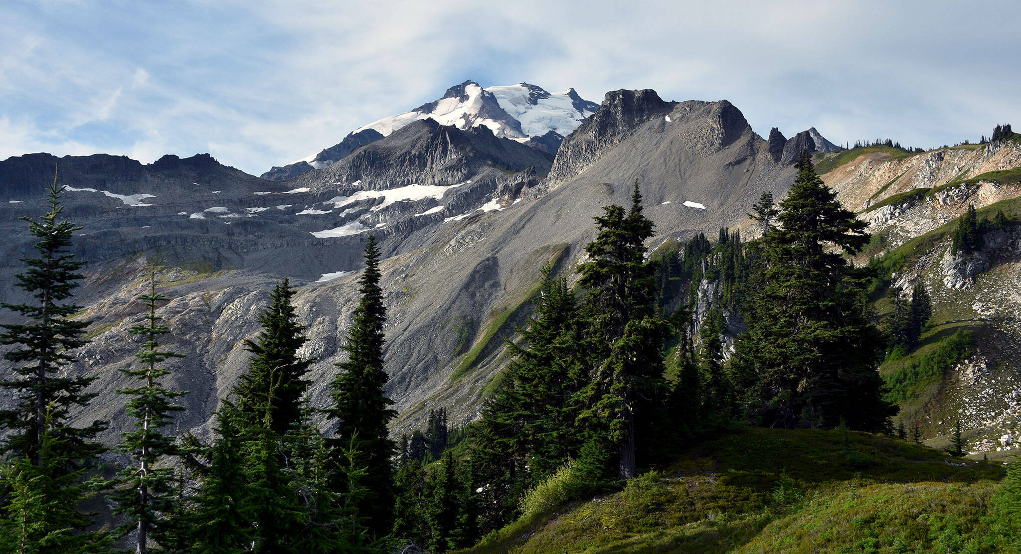 Glacier Peak, elevation 10,541 feet, in the Glacier Peak Wilderness of Mount Baker–Snoqualmie National Forest in Snohomish County. (Caleb Hutton / Herald file)