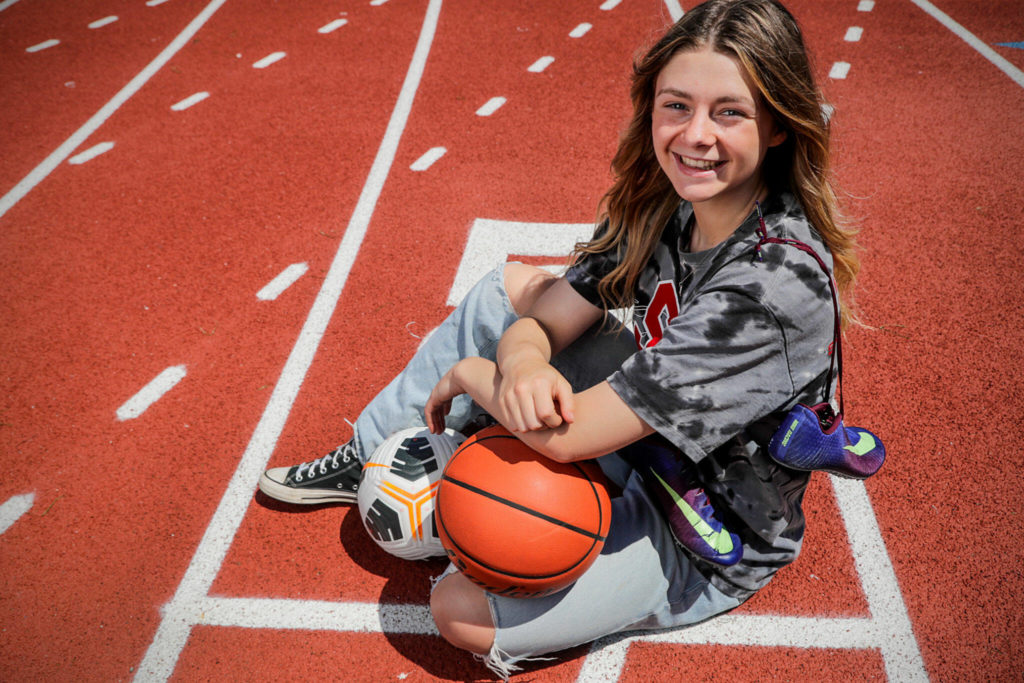 As a standout three-sport athlete, Rodgers is a rarity in today’s era of youth sport specialization. (Kevin Clark / The Herald)
