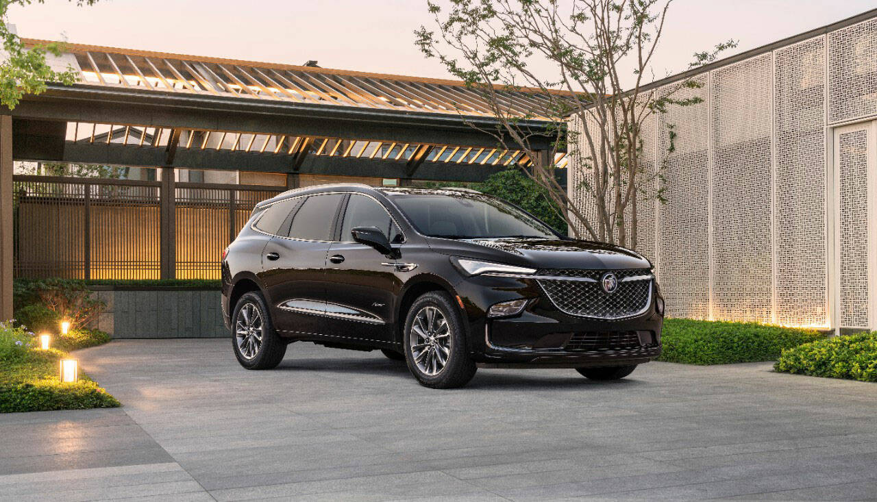 The 2022 Buick Enclave has seating for up to seven passengers. With the second and third rows of seats folded, cargo capacity is an impressive 57.7 cubic feet. (Buick)