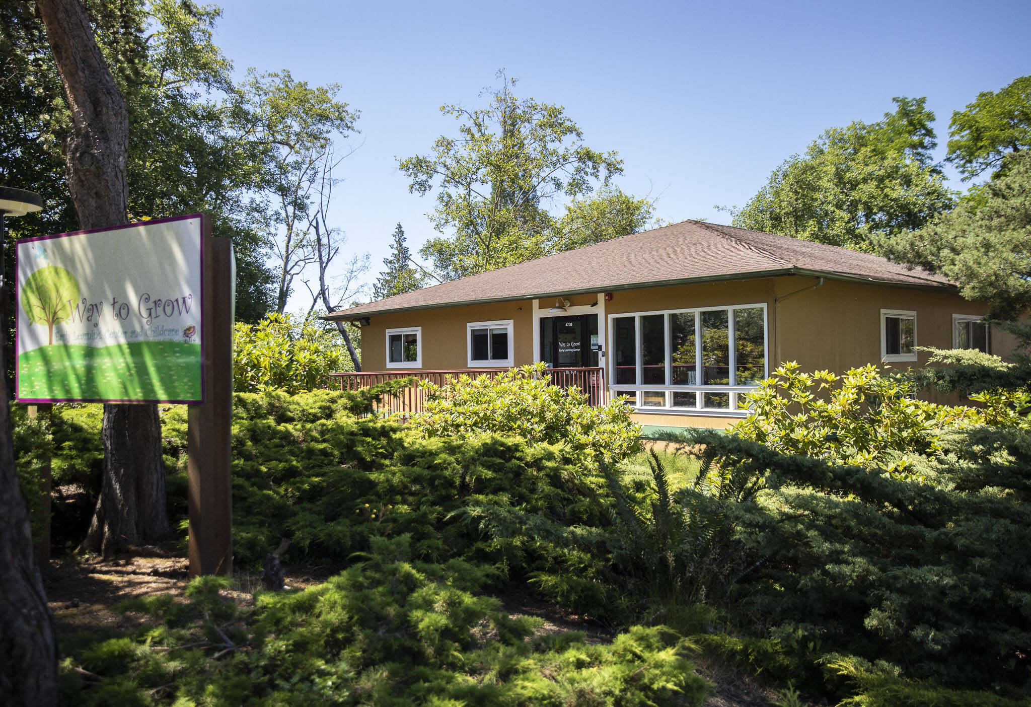 Way to Grow Early Learning Center along Dogwood Drive on Thursday, in Everett. (Olivia Vanni / The Herald)