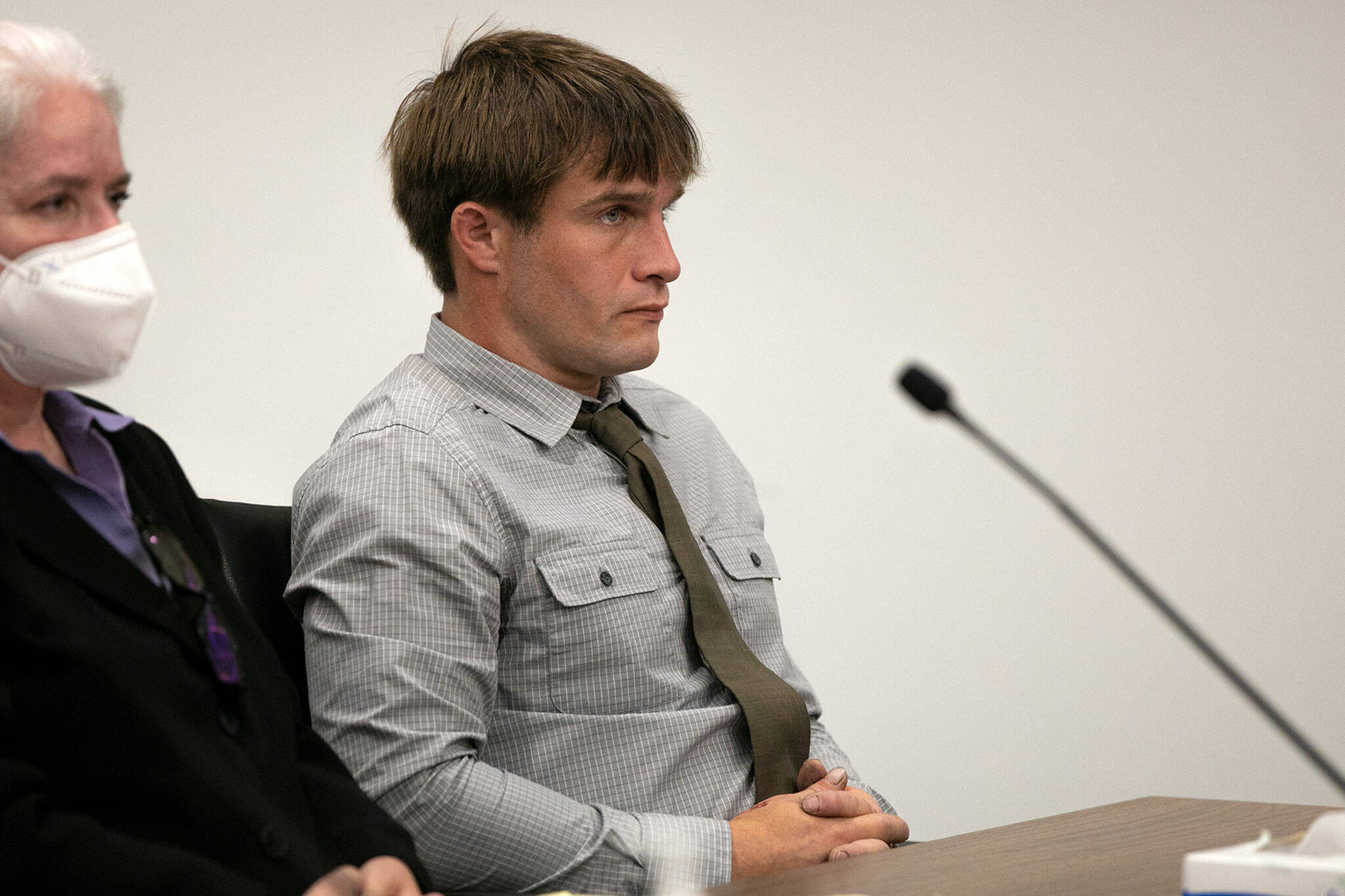 Raymond Tannehill appears in court for sentencing Tuesday, at Snohomish County Superior Court in Everett. (Ryan Berry / The Herald)