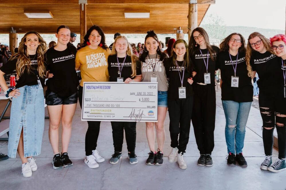 Laycee Gwyther from Executive Beauty Suites sponsored the Youth For Freedom Pathfinder Program this year, which awarded $5000 to Rebecca Simler for culinary school.
