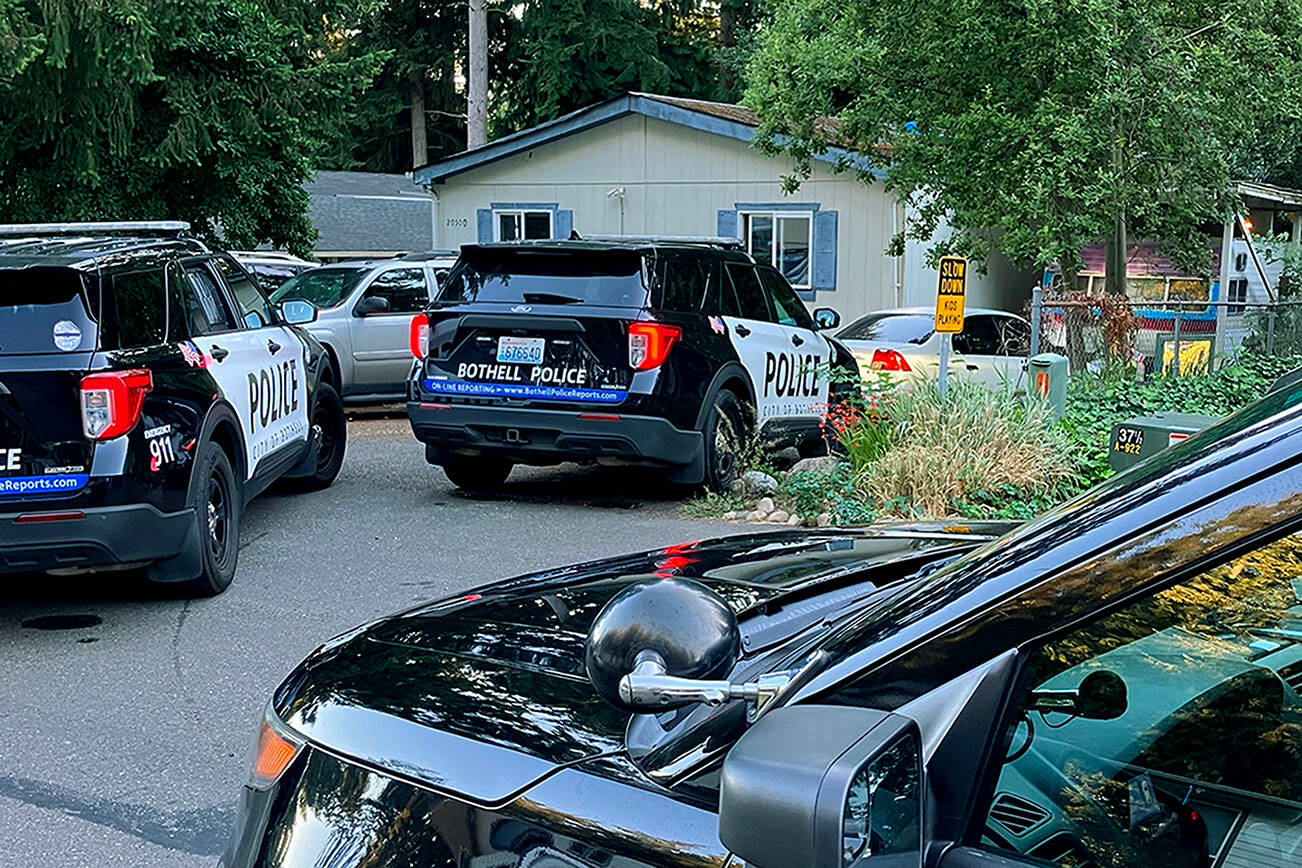 A wanted suspect was arrested after a standoff with law enforcement Tuesday night. (Bothell Police Department)