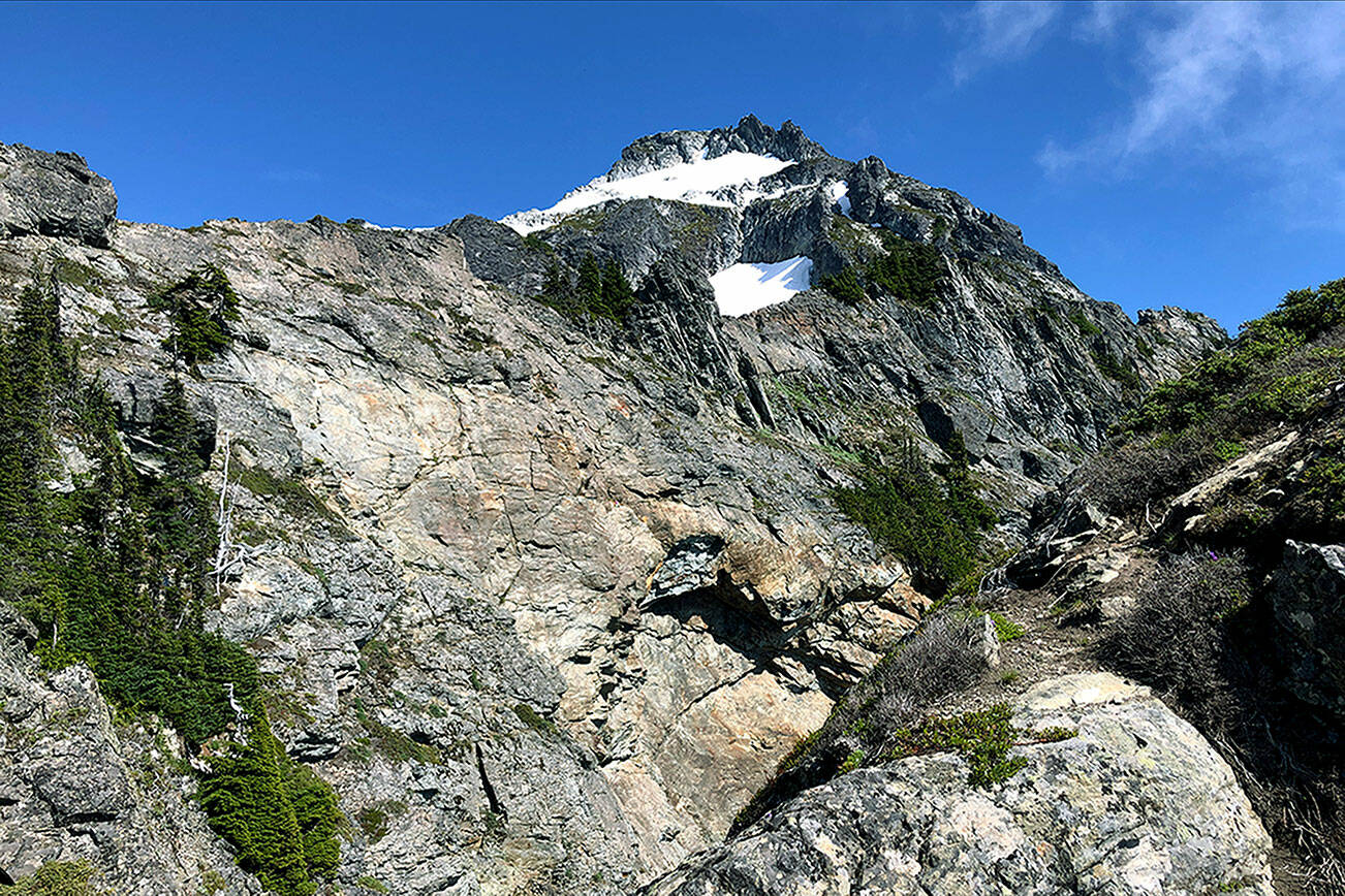 The summit of Mt. Pugh in late July 2022. (Caleb Hutton / The Herald)