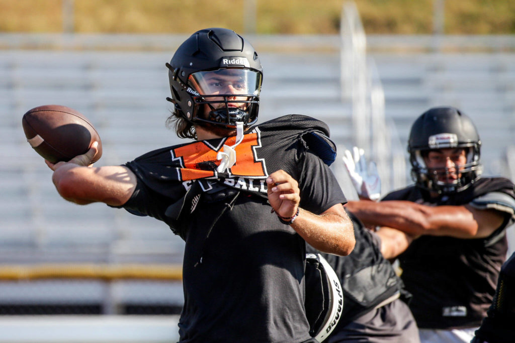 Monroe’s Blake Springer is the No. 62-ranked junior quarterback recruit in the nation. (Kevin Clark / The Herald)
