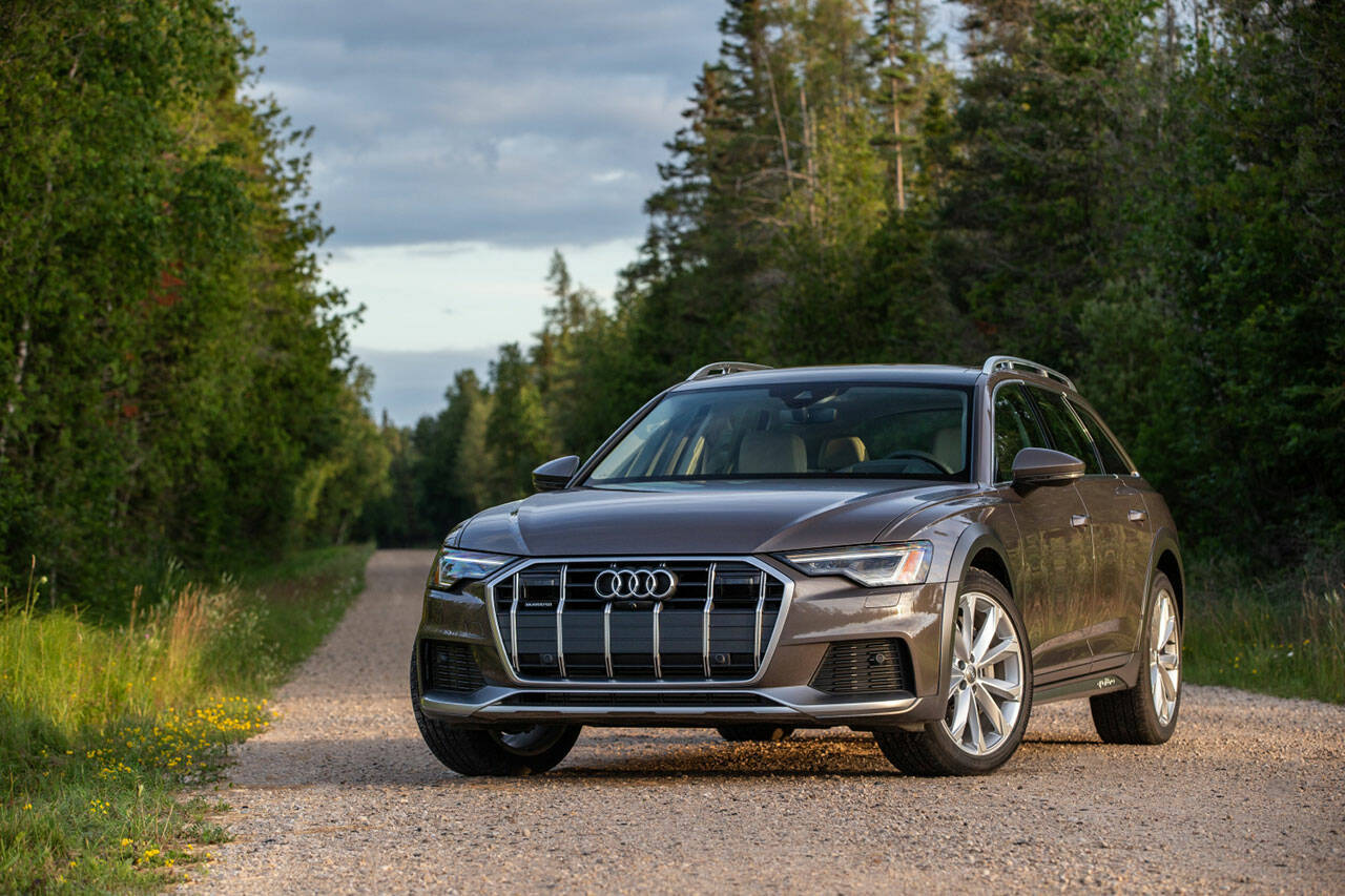 The 2022 Audi A6 Allroad has a turbocharged V6 engine paired with a seven-speed automatic transmission. Quattro all-wheel drive is standard. (Audi)