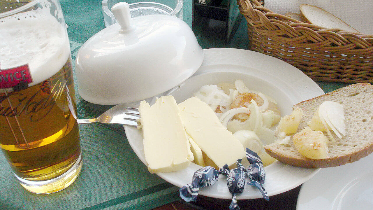 Locals know to hold their nose when enjoying the stinky cheese of Olomouc.