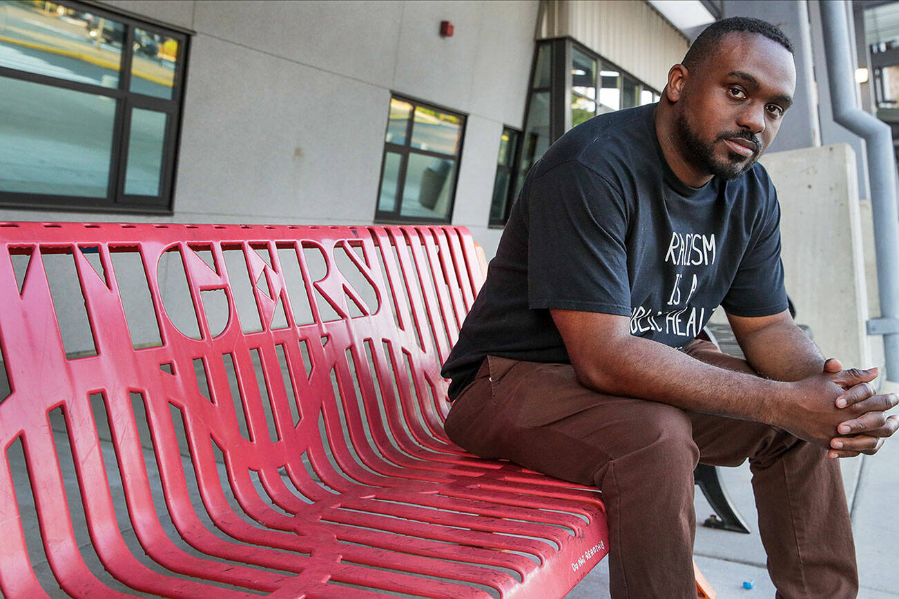 Michael Adams is trying to navigate the school district's procedure for addressing complaints about racism after his son was the subject of some racist Snapchat messages sent by Granite Falls High School students in May. 

Photographed in Granite Falls, Washington on September 20, 2022. (Kevin Clark / The Herald)