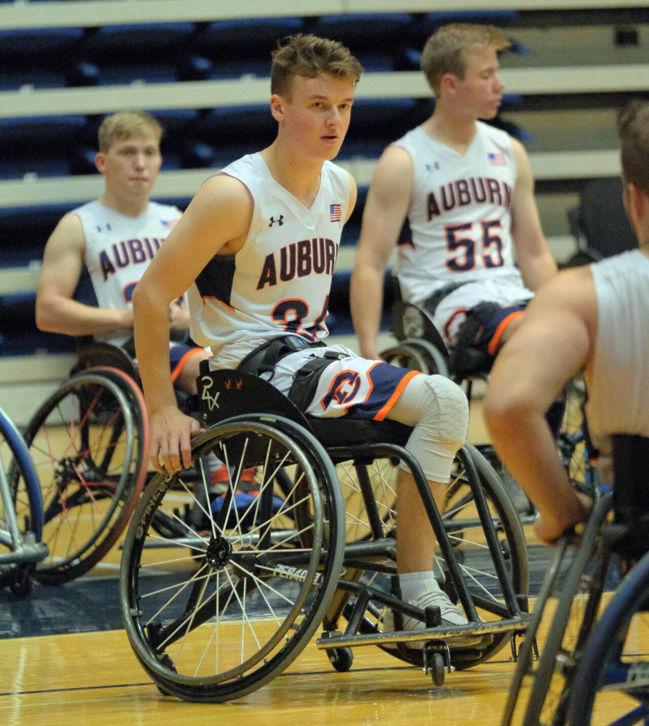 Auburn university wheelchair basketball player Jake Eastwood, a Jackson High School alum. (Photo by Karl Robinson)
