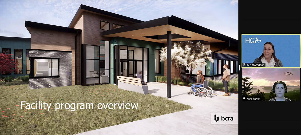 Design rendering of the planned 16-bed mental health treatment center north of Stanwood. (Washington State Health Care Authority)