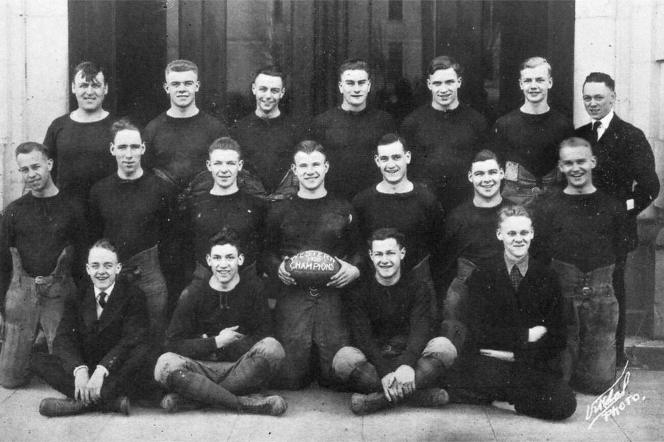 1920 Everett High School football team. (Photo provided by Snohomish County Sports Hall of Fame)