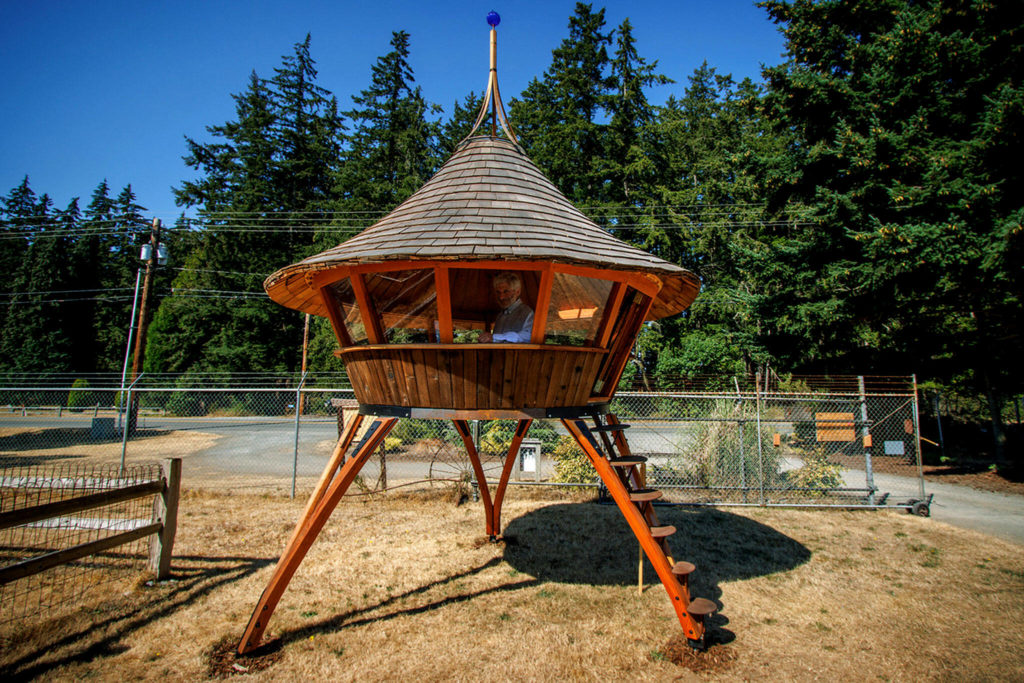 The Hummingbird Yurt, built by Dan Neumeyer. (David Welton)

