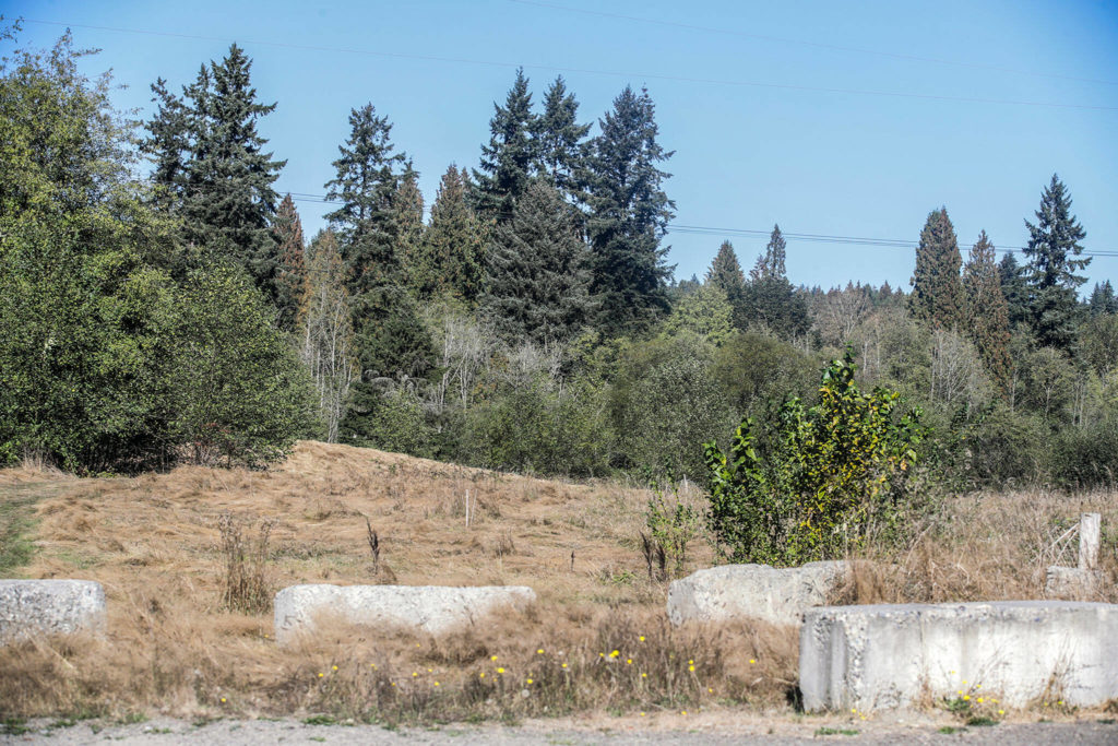 Site of the proposed Carousel Ranch Community Ranch near Woodinville, Washington on October 11, 2022. (Kevin Clark / The Herald)
