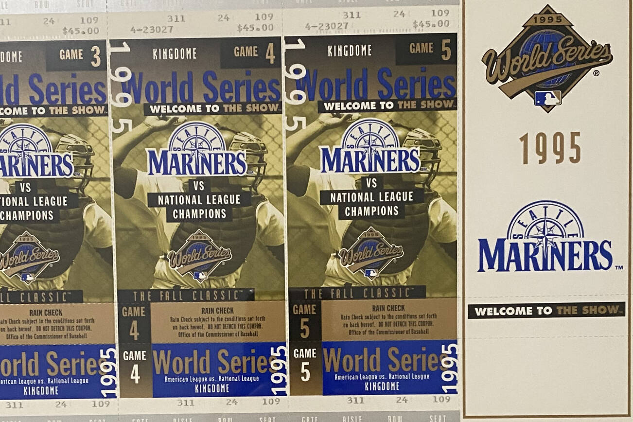 Advance tickets for the World Series were sent to Seattle Mariners season-ticket holders in 1995. (Nick Patterson / The Herald)