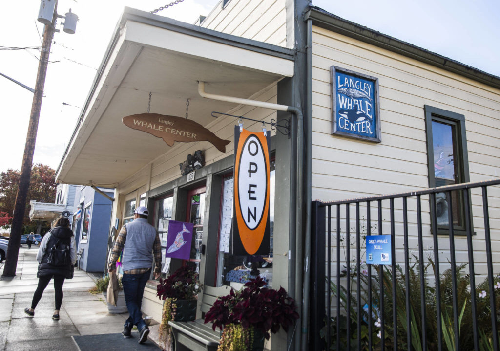 The Langley Whale Center, where all purchases benefit the Orca Network. (Olivia Vanni / The Herald)

