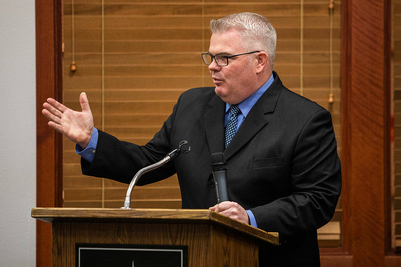 Stan White on Oct. 27, in Mill Creek. (Olivia Vanni / The Herald)