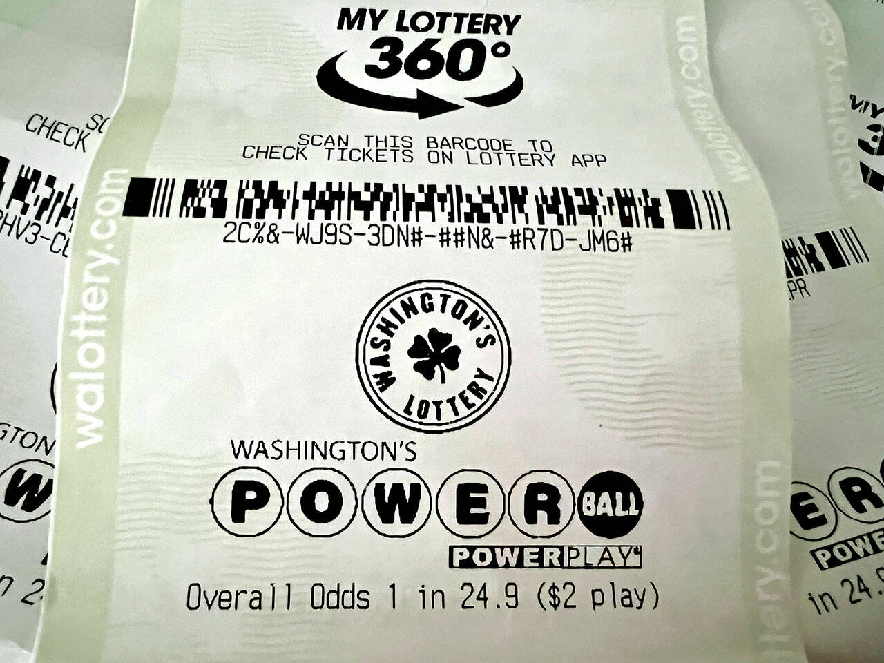 Powerball tickets are $2 for a chance at winning $1.6 billion in the Nov. 5 drawing. (Andrea Brown / The Herald)