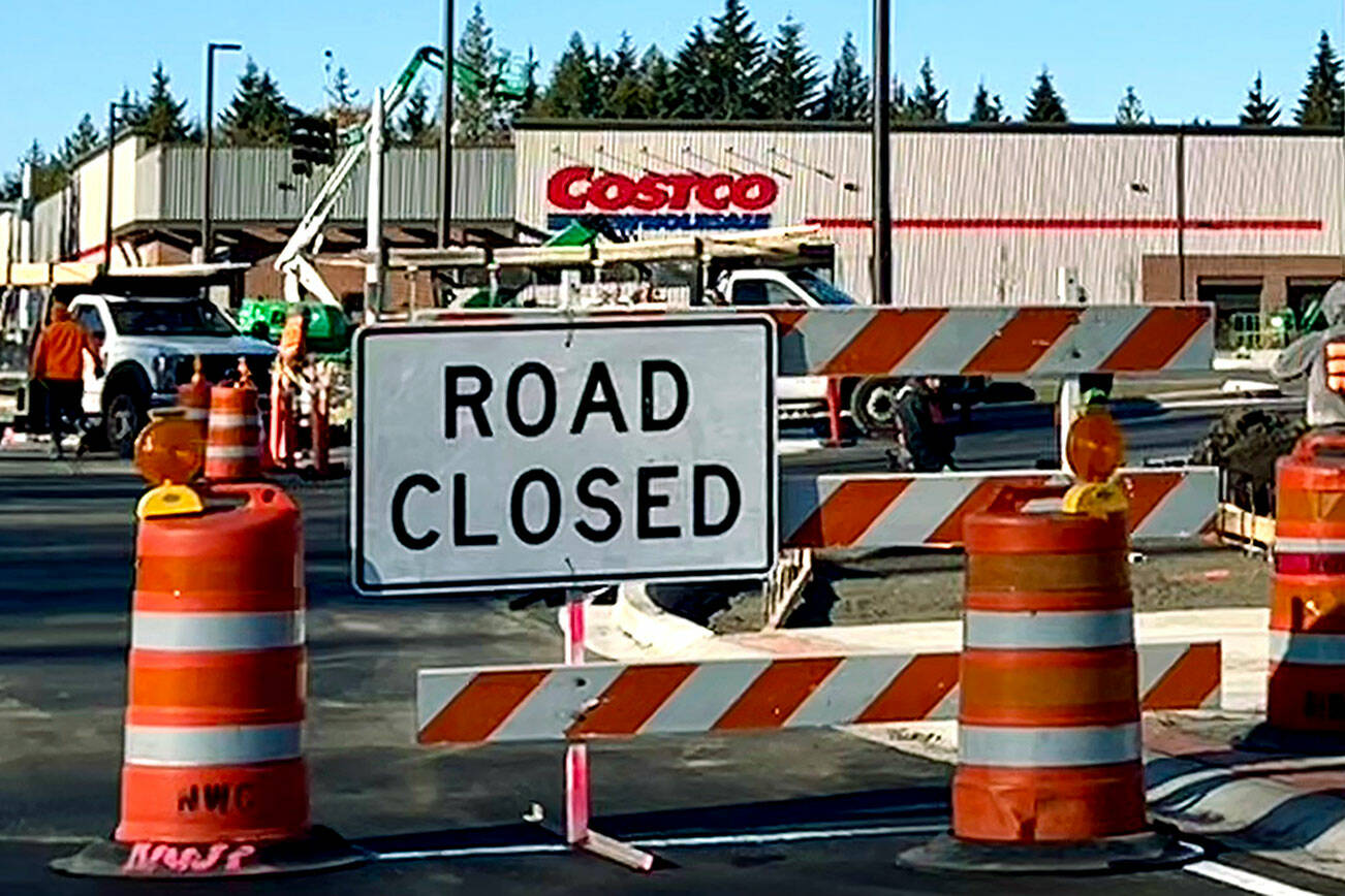 Construction continues at the site of the Lake Stevens Costco now slated to open Dec. 2. (Andrea Brown / The Herald)