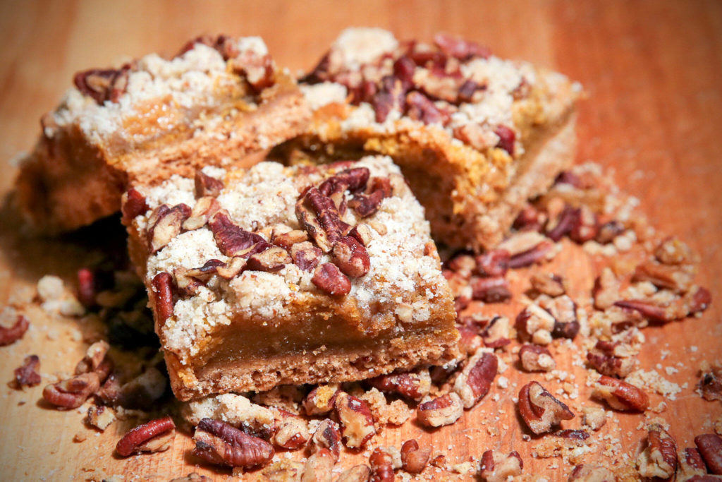 Rachael Sobczak sells Dulce de Leche Pumpkin Bars only during Thanksgiving, but home bakers can make them anytime. (Kevin Clark / The Herald)
