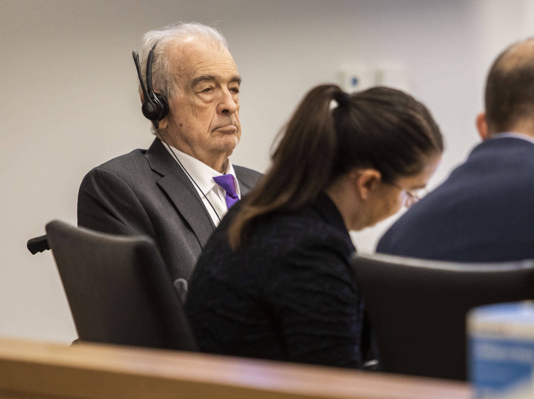 Lloyd Richmond listens while the prosecutor questions a witness during his trial at the Snohomish County Courthouse on Nov. 3, in Everett. (Olivia Vanni / The Herald)