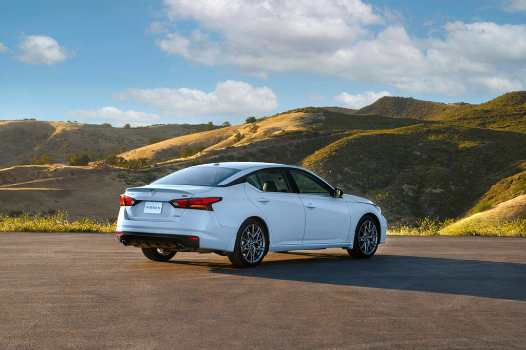 The 2023 Nissan Altima has a roomy interior with seating for five and a large cargo area. (Nissan)
