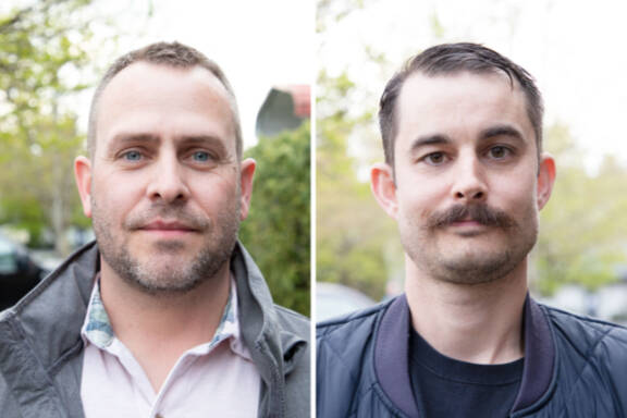 David Peterson, right, and Evan Merritt. (Jacqueline Allison / The Daily Herald)